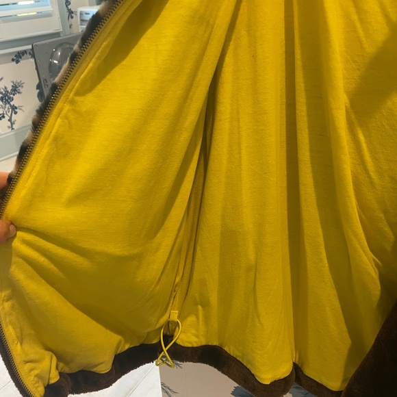 Preowned Ugg Elaina Colorblock Faux Fur Coat size small - Picture 4 of 6